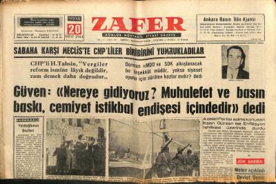 Zafer Gazetesi - 20 Şubat 1964 - Sovyet Delegesi Türkiye İle İngiltereyi Kıbrısa Tecavüze Hazırlanmakla İtham Etti GZ110393 - 1