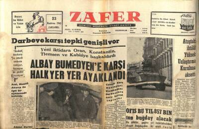 Zafer Gazetesi - 23 Haziran 1965 - Ofis Bu Yıl 857 Bin Ton Buğday Alacak GZ110428 - 1