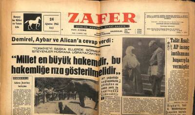 Zafer Gazetesi - 24 Ağustos 1965 - Zekai Dorman MPden Ayrıldı GZ110583 - 1