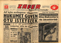 Zafer Gazetesi 24 Mayıs 1962 - Meclisin Yetkisine Dokunulamaz GZ66048 - 2