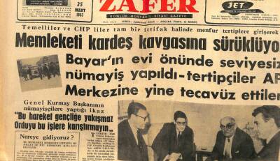Zafer Gazetesi - 25 Mart 1963 - CHPliler Memleketi Kardeş Kavgasına Sürüklüyor GZ110692 - 1