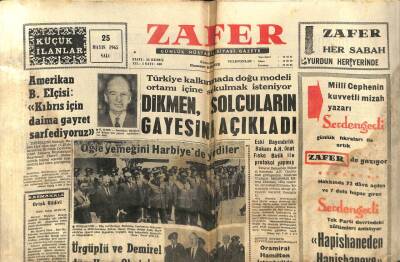 Zafer Gazetesi - 25 Mayıs 1965 - 500 Kilo Kaçak Kahve Ele Geçti GZ110445 - 1
