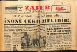 Zafer Gazetesi 26 Eylül 1962 - İsmet İnönü Çekilmelidir GZ66069 - 1