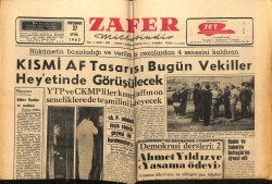 Zafer Gazetesi 27 Eylül 1962 - Sofular Köyünde Toprak İçin Arbede Oldu GZ66053 - 1