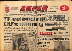 Zafer Gazetesi 27 Temmuz 1962 - Şartlar Köylüyü Kötü Günlere İtiyor GZ66074 - 2