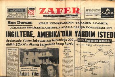 Zafer Gazetesi - 28 Ocak 1964 - İngiltere Amerikadan Yardım İstedi GZ110634 - 1