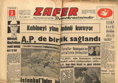Zafer Gazetesi - 3 Haziran 1962 - Deniz İşçileri Grev Yapacak GZ110459 - 1