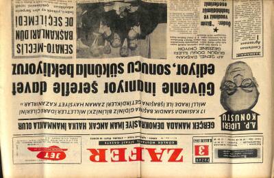 Zafer Gazetesi - 3 Kasım 1963 - Süreyya Beni Mesut Edebilecek Tek Erkek Max Schelldir Dedi GZ110365 - 1