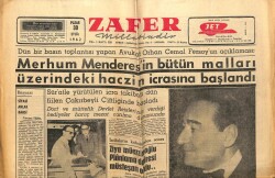 Zafer Gazetesi 30 Eylül 1962 - Adnan Menderesin Üzerindeki Haczin İcrasına Başlandı GZ66064 - 2