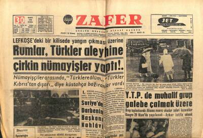 Zafer Gazetesi - 30 Mart 1962 - Suriyede Darbenin Başkanı Nahlavi GZ110575 - 1