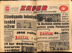 Zafer Gazetesi 30 Temmuz 1962 - 14ler Dağılmak Kararı Verdiler GZ66044 - 1