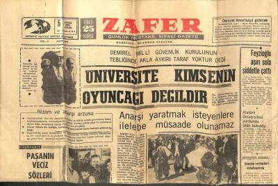 Zafer Gazetesi 5 Nisan 1970 - İtalyanın John Waynee Karşı En Güçlü KozuClint Easwood GZ102749 - 1