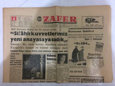 Zafer Gazetesi 6 Şubat 1962 - Beşer Dün Akşam İfade Verdi GZ73079 - 1