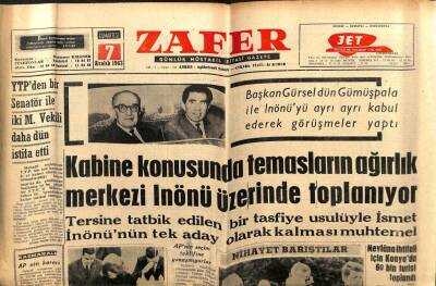 Zafer Gazetesi - 7 Aralık 1963 - Konak Meydanı Tanzim Ediliyor GZ110550 - 1