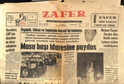 Zafer Gazetesi 7 Haziran 1965 - Ankara Göl Gazinosu Afişi * Erol Büyükburç - Sevim Tuna GZ113795 - 1