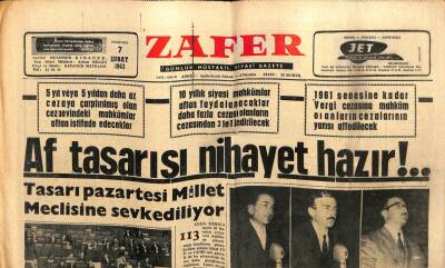 Zafer Gazetesi - 7 Şubat 1963 - Fakir Vatandaş Vergi İle Ezilecek GZ110684 - 1
