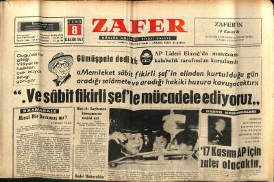 Zafer Gazetesi - 8 Kasım 1963 - Türkiyede İlk Grev Bursada Başladı GZ110360 - 1
