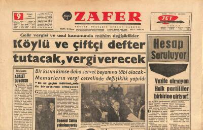 Zafer Gazetesi 9 Nisan 1962 - Tasarruf Bonosunun Kaldırılması İstendi GZ113915 - 1