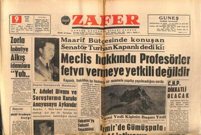 Zafer Gazetesi - 9 Ocak 1962 - Sukarnoya Suikast Teşebbüsü GZ110671 - 1