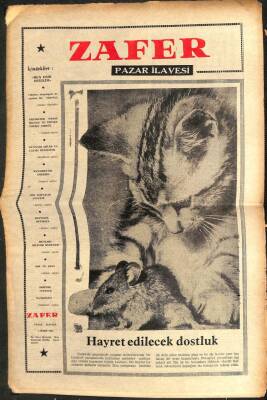 Zafer Gazetesi Pazar İlavesi - 1 Mart 1964 - Mylene DemongeotHayat Benim İçin Sanat Ve Aşktır GZ110630 - 1
