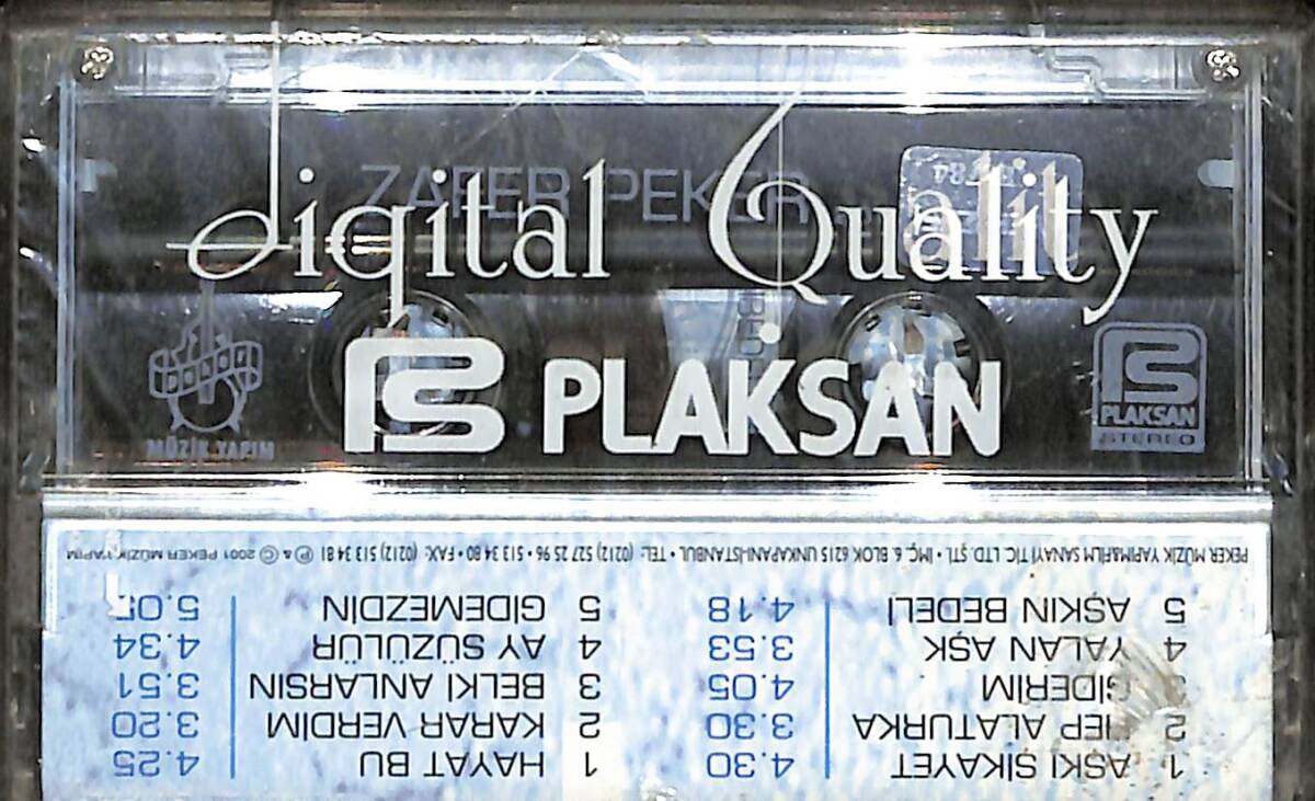 Zafer Peker - 2001 Aşkı Şikayet Kaset (Sıfır Kaset) KST29547 - 2