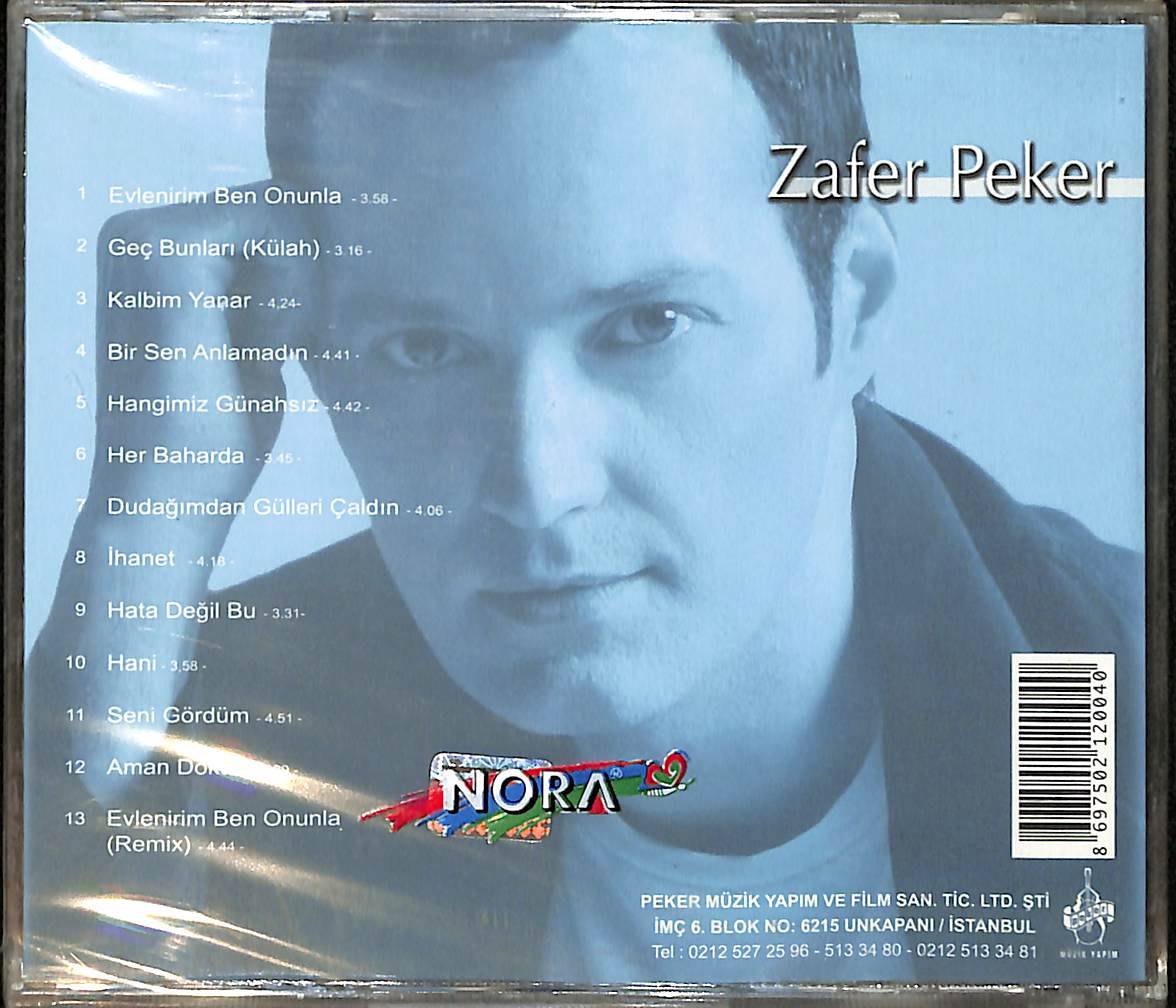 Zafer Peker - Evlenirim Ben Onunla CD (Sıfır) CD3814 - 2