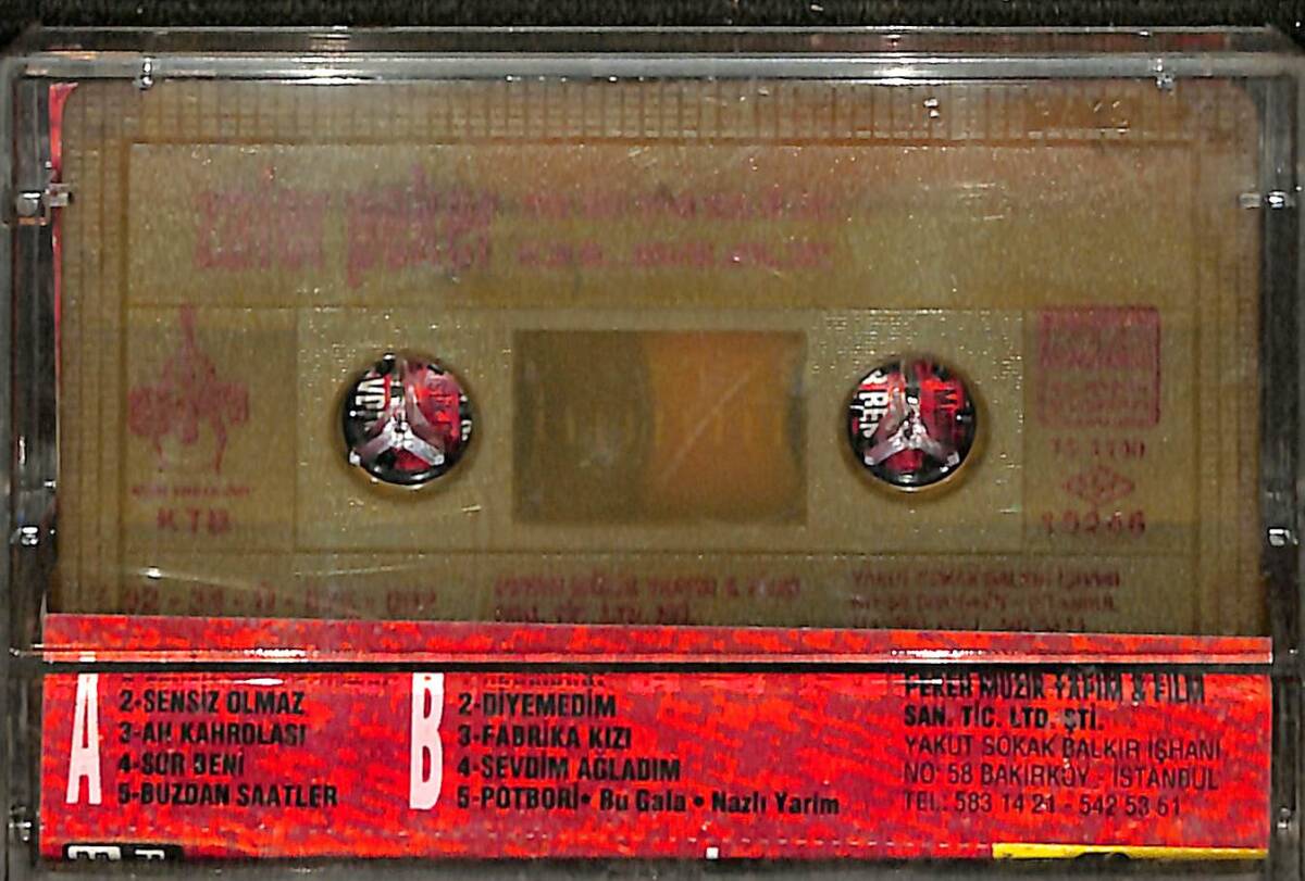 Zafer Peker - Sensiz Olmaz Kaset (İkinci El Kaset) KST29714 - 2