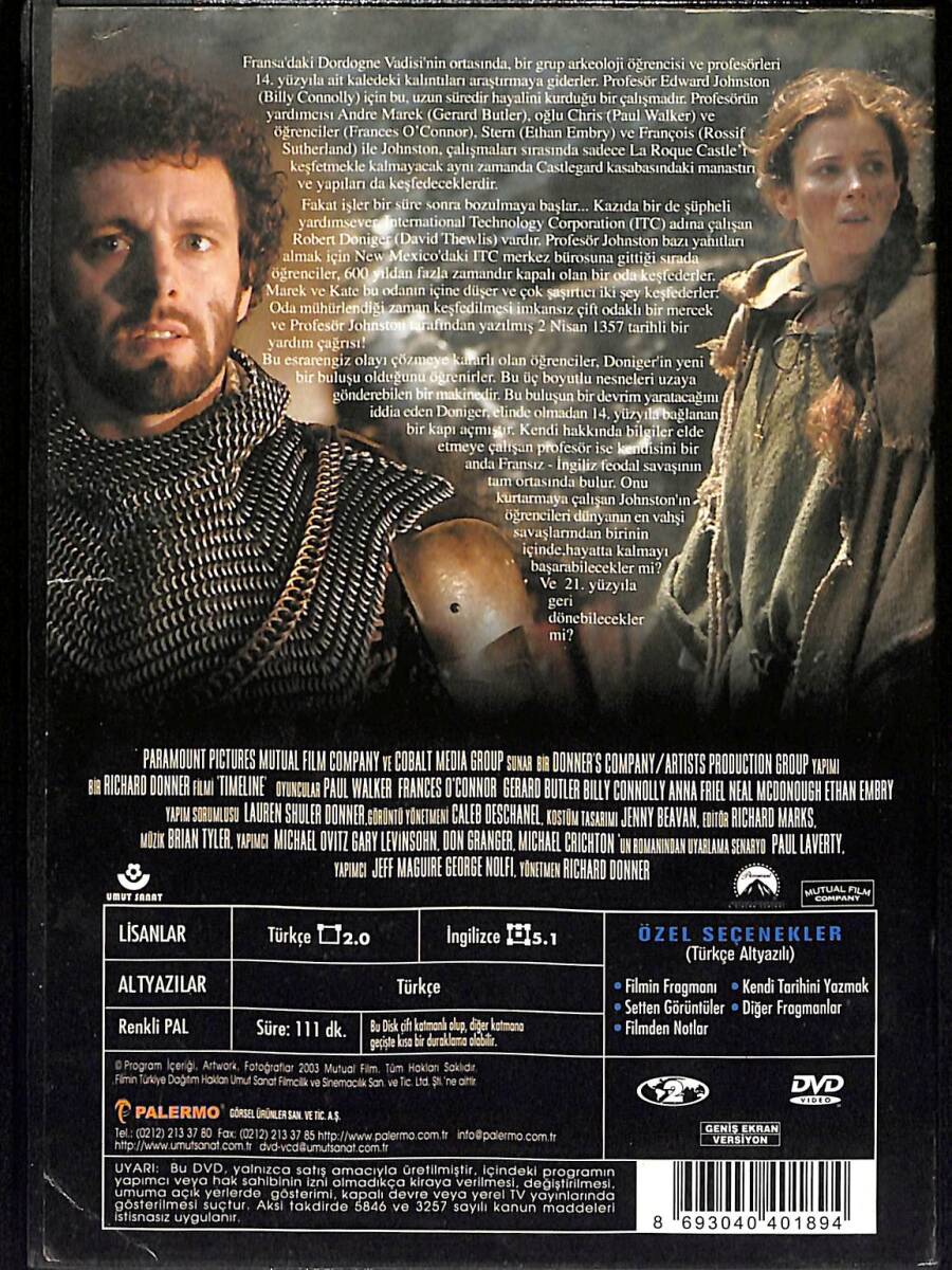 Zaman Ötesi DVD Film (İkinci El) DVD2635 - 2