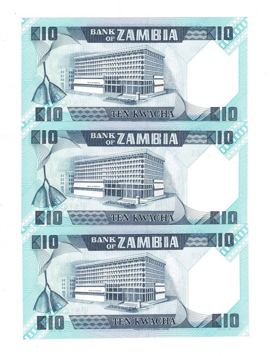 Zambiya 10 Kawacha (1980-88) Seri Takipli ÇİL YKP8416 - 2