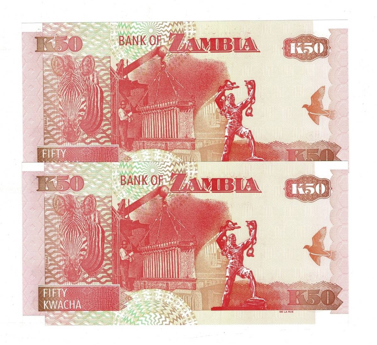 Zambiya 50 Kwacha 2008 ÇİL YKP8424 - 2