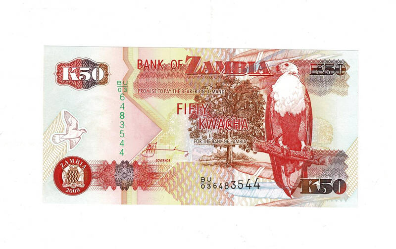 Zambiya 50 Kwacha 2009 ÇİL YKP8011 - 1