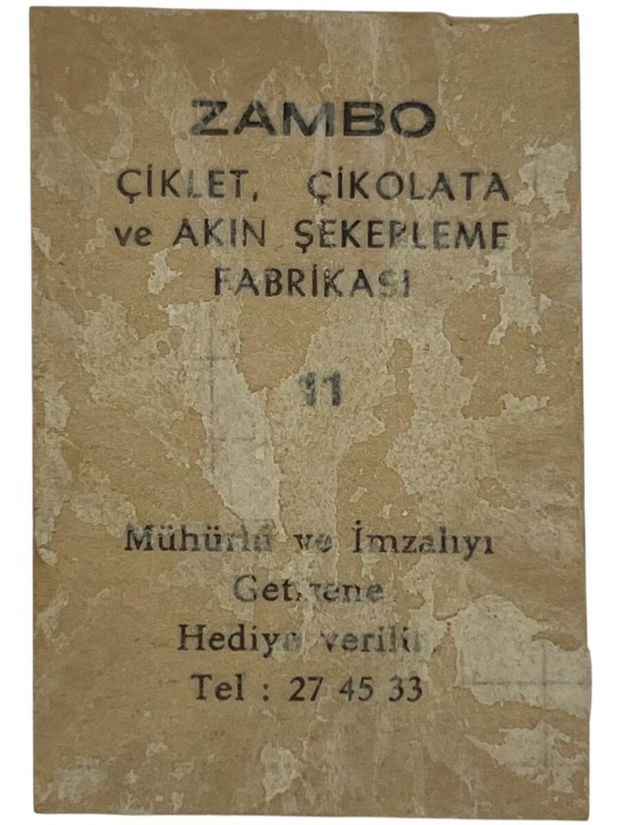 ZAMBO Sakızı Artistler Serisi No 11 Suzan Avcı # SKZ1425 - 2