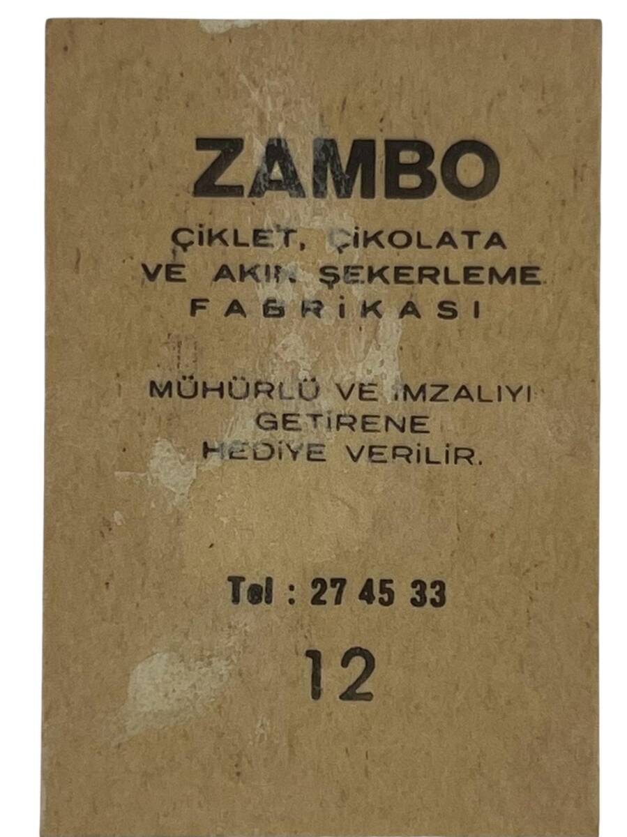 ZAMBO Sakızı Artistler Serisi No 12 Semra Sar # SKZ1431 - 2