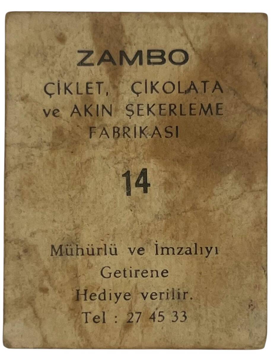 ZAMBO Sakızı Artistler Serisi No 14 Serpil Gül # SKZ1422 - 2