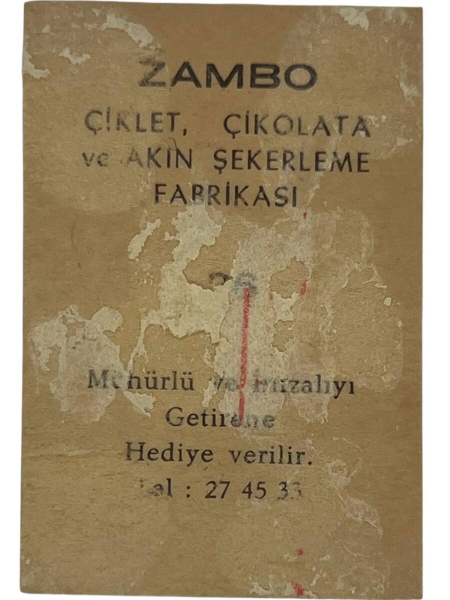 ZAMBO Sakızı Artistler Serisi No 36 Nilüfer Aydın # SKZ1421 - 2