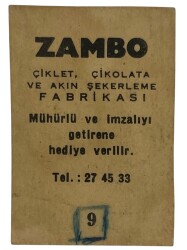 ZAMBO Sakızı Artistler Serisi No Ediz Hun # SKZ1434 - 2