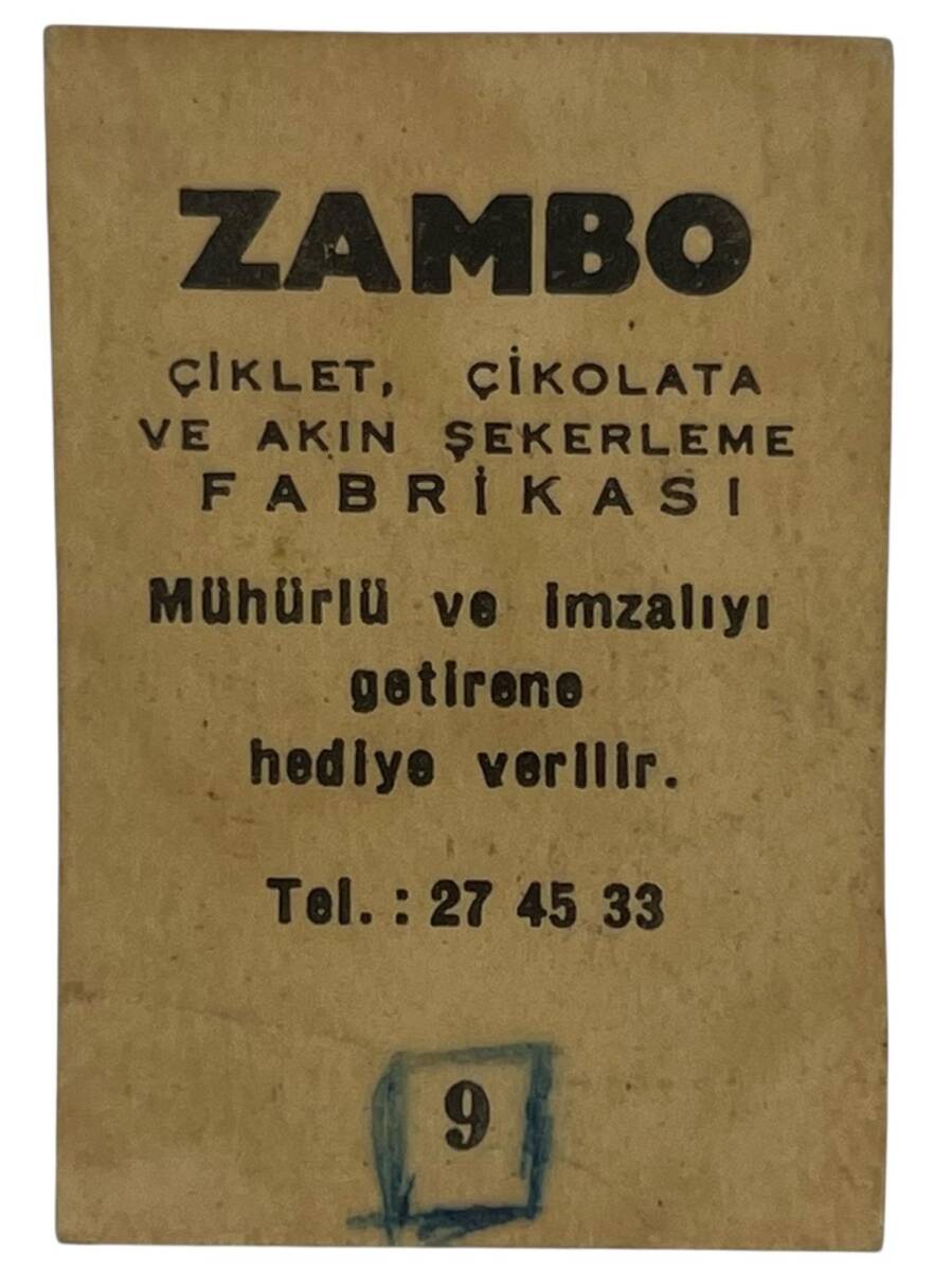 ZAMBO Sakızı Artistler Serisi No Ediz Hun # SKZ1434 - 2
