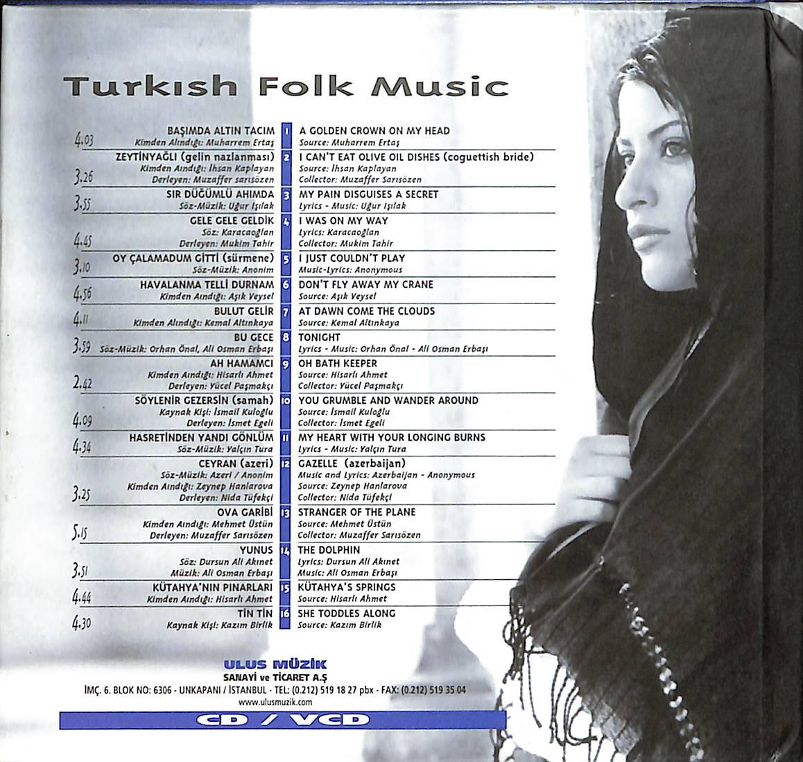 Zara - Boyut Turkish Folk Music CD+VCD (İkinci El) CD3719 - 2