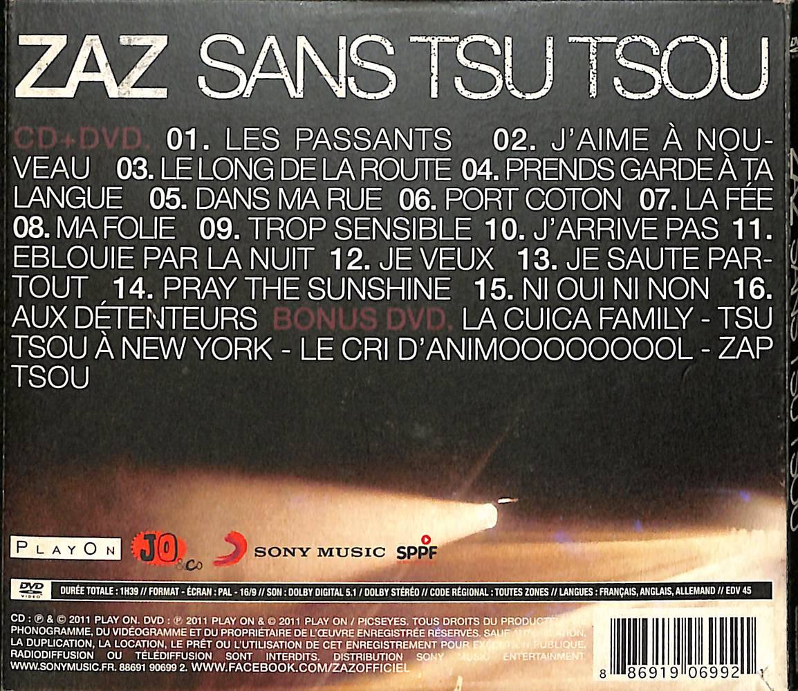 Zaz Sans Tsu Tsou Live Tour CD (İkinci El) CD3983 - 2