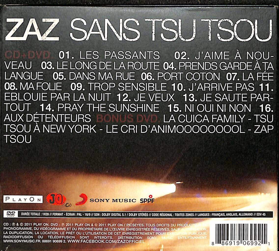 Zaz Sans Tsu Tsou Live Tour CD (İkinci El) CD4794 - 2