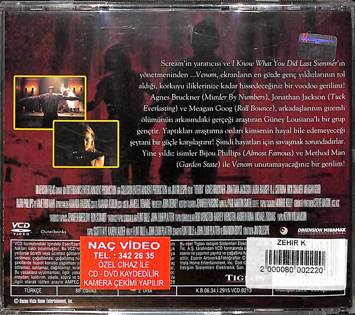 Zehir – Venom (2005) Orijinal VCD Film VCD28705 - 2