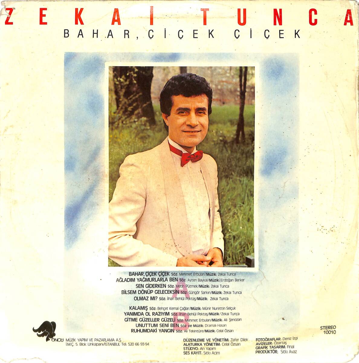 Zekai Tunca - Bahar Çiçek Çiçek LP PLAK (10/7) PLK26536 - 2