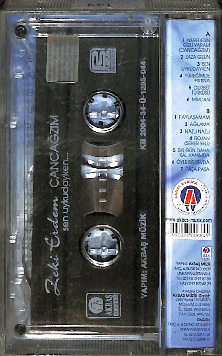 Zeki Erdem - Cancağzım Kaset (İkinci El) KST26754 - 2