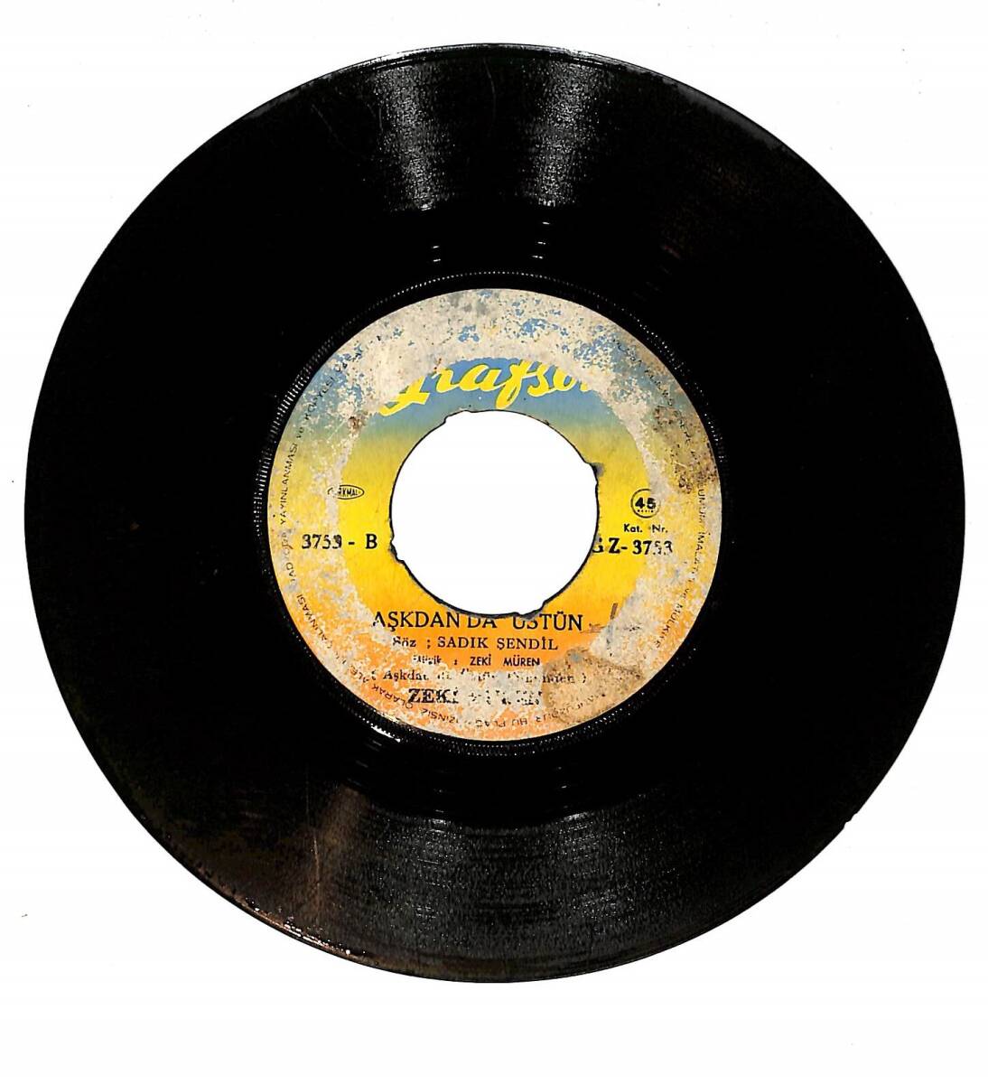 Zeki Müren – Arım, Balım, Peteğim & Aşkdan da Üstün Plak (10/6.5) PLK26896 - 2
