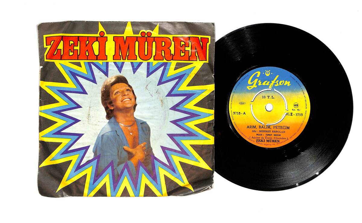 Zeki Müren – Arım Balım Peteğim / Aşktan Da Üstün 45’lik Plak (10/8) PLK26957 - 1