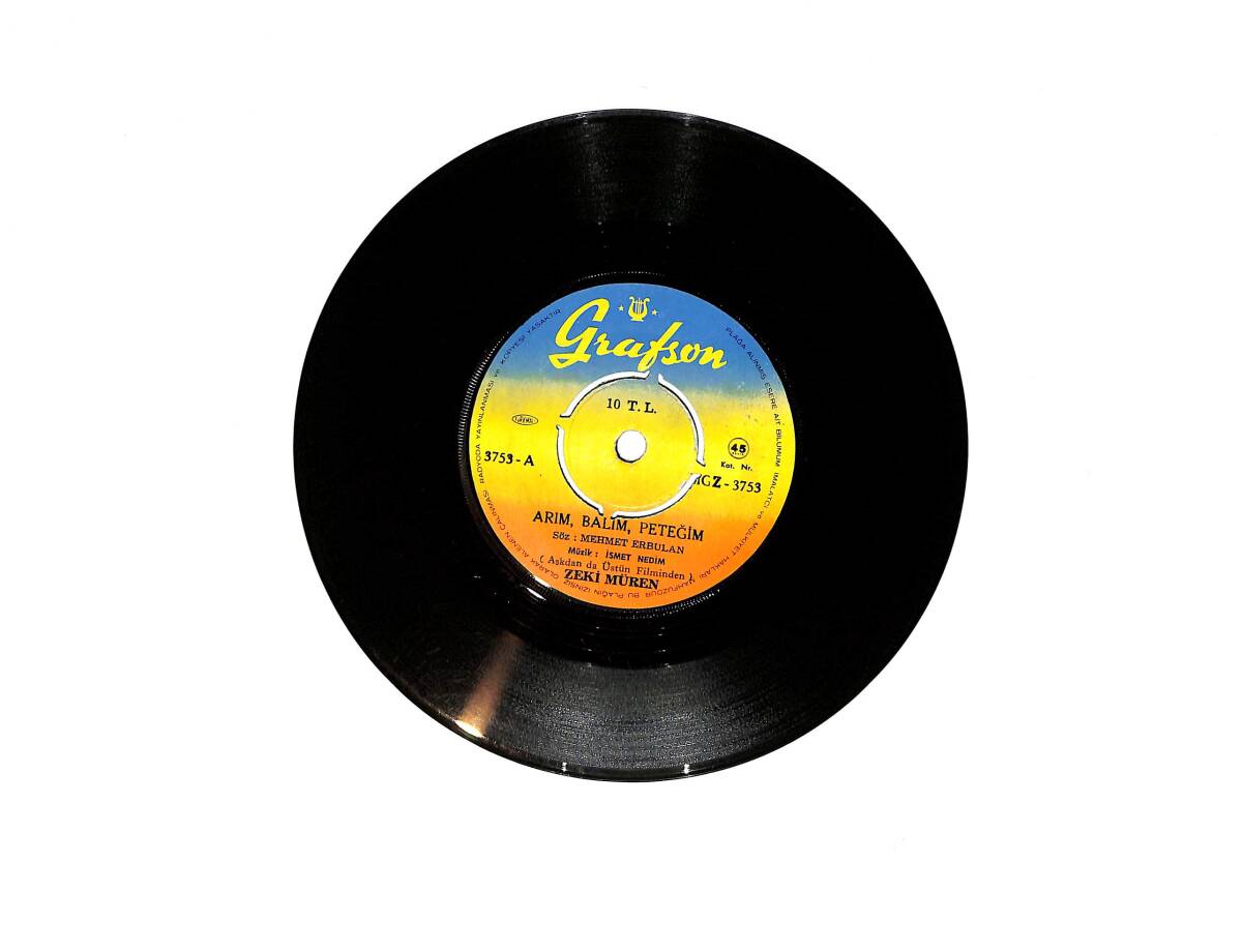 Zeki Müren – Arım Balım Peteğim / Aşktan Da Üstün 45’lik Plak (10/8) PLK26957 - 3