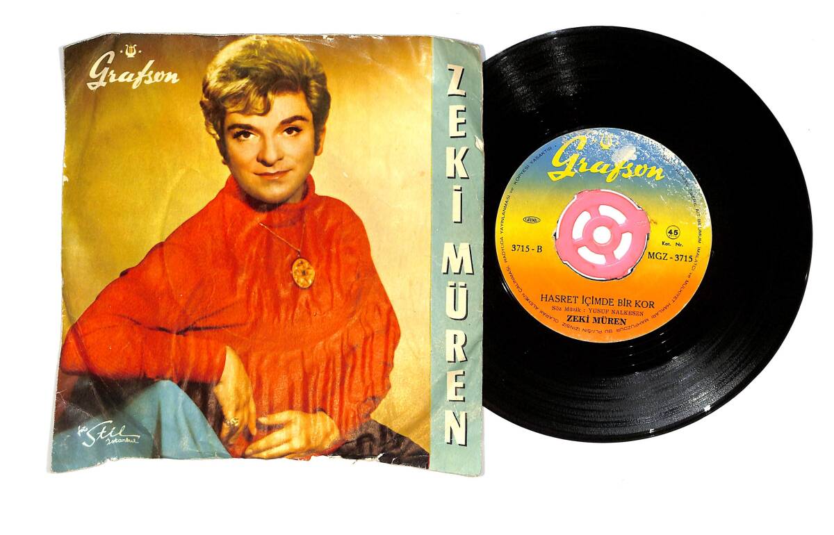 Zeki Müren – Hasret İçimde Bir Kor / Unuttun Beni Zalim 45’lik Plak PLK26956 - 1
