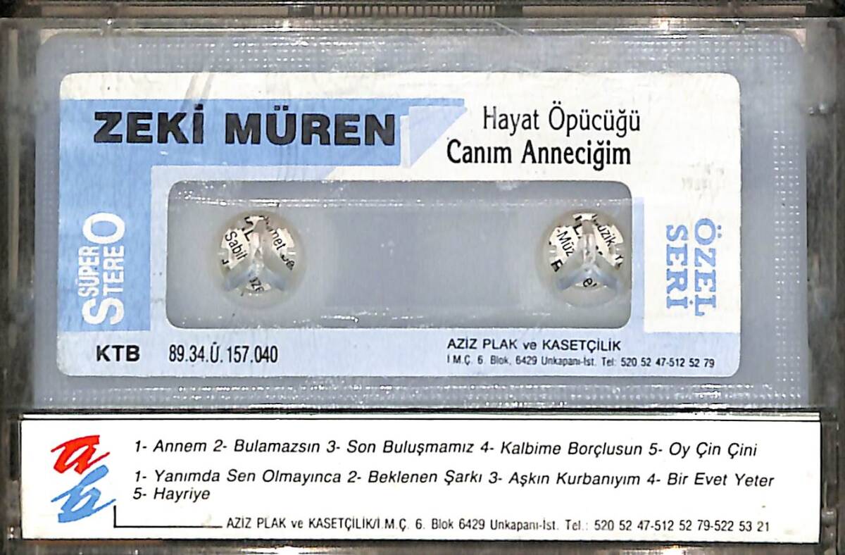 Zeki Müren - Hayat Öpücüğü Kaset (İkinci El Kaset) KST29707 - 2