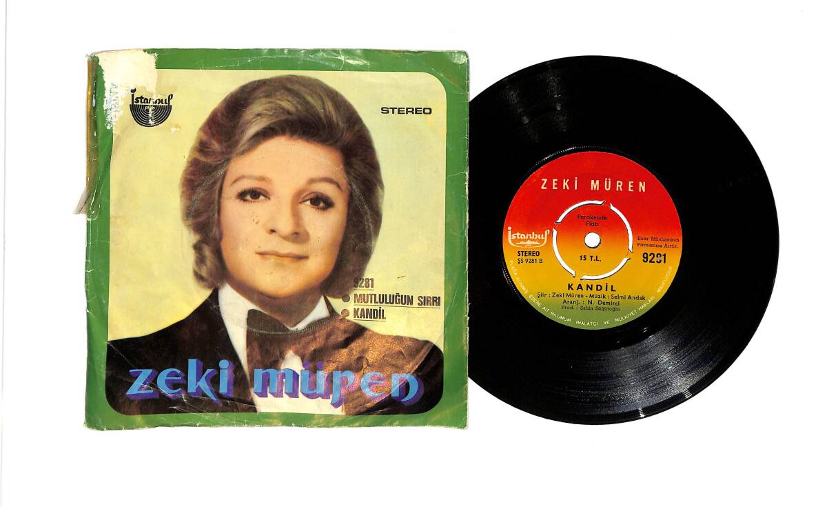 Zeki Müren – Mutluluğun Sırrı / Kandil 45’lik Plak (10/8) PLK26959 - 2