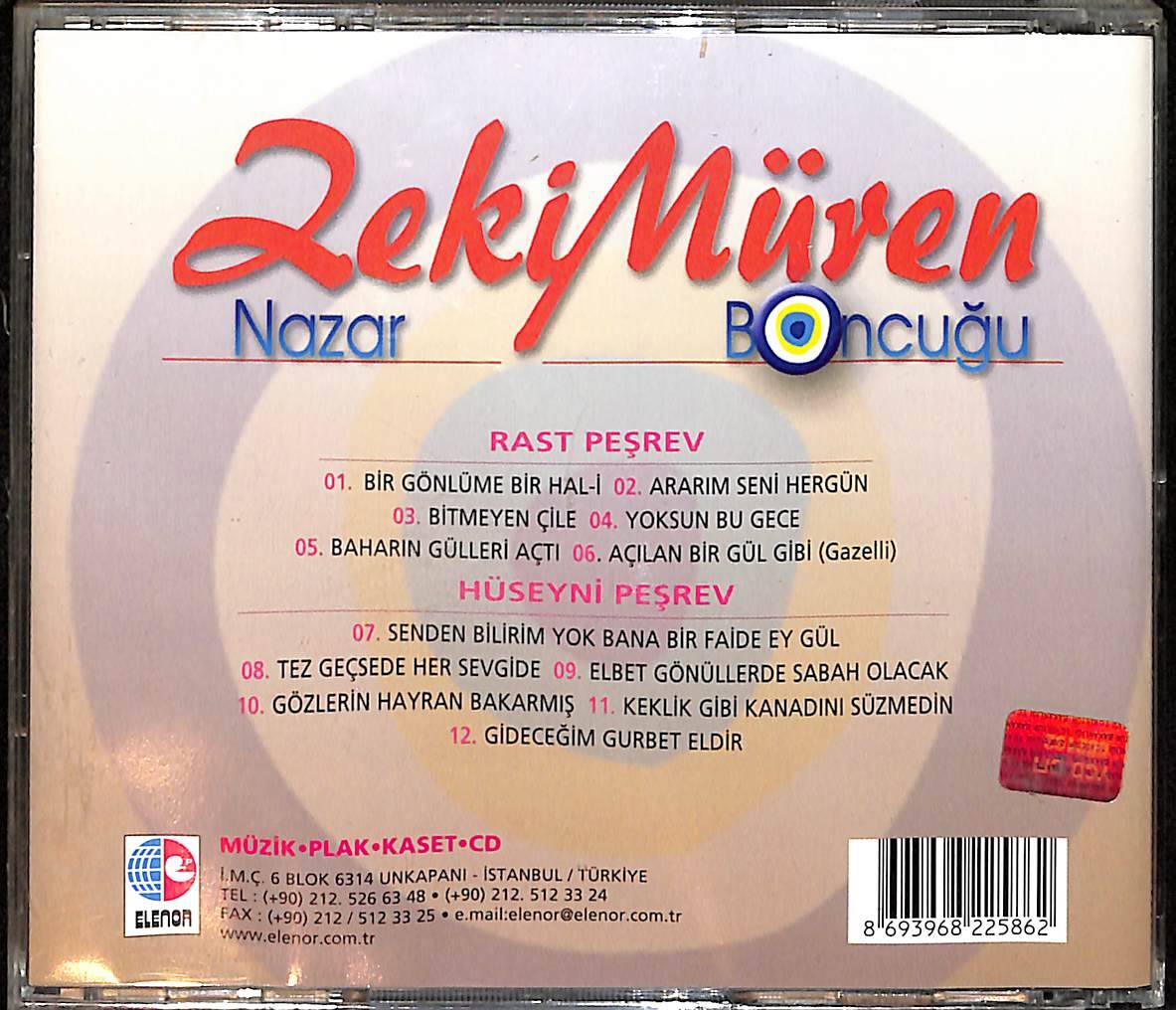 Zeki Müren - Nazar Boncuğu CD (İkinci El) CD3800 - 2